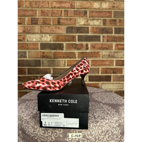 Kenneth Cole New York Women's Morgan Kitten-Heel Pumps Bubble Gum Pink Size 5M - Picture 6 of 6